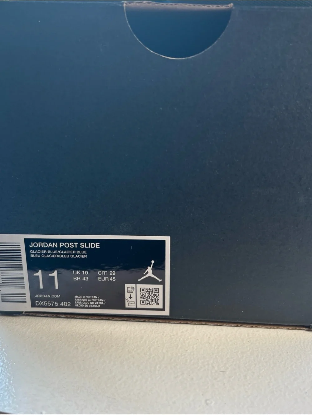 Jordan Post Slide Sandals in Glacier Blue for Men